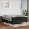 vidaXL Boxspring-sengeramme svart 135x190 cm Double kunstskinn