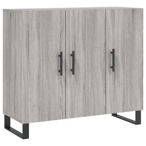 vidaXL Skjenk gr&aring; sonoma 90x34x80 cm konstruert tre