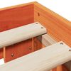 vidaXL Sengeramme uten madrass brun 135x190 cm heltre furu