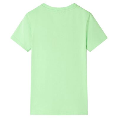 T-skjorte for barn neongrønn 92