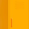 vidaXL Oppbevaringsskap sennepsgul 42,5x35x101,5 cm stål