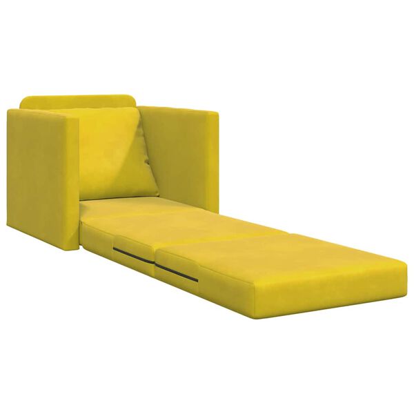 vidaXL Sofa seng Mørk Gul 74 x 77 x 81 cm Fløyel