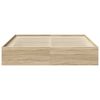 vidaXL Sengeramme sonoma eik 180x200 cm