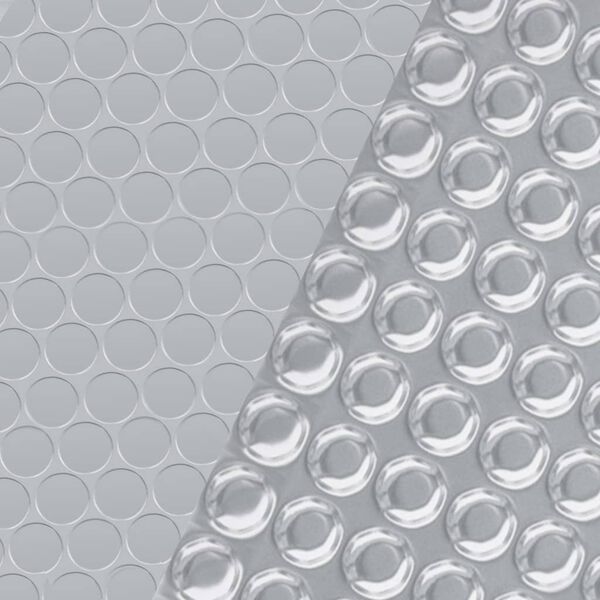 vidaXL Bassengtrekk sølv 732x366 cm PE