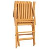 vidaXL Klappstoler 8 stk. 61x67x90 cm heltre teak