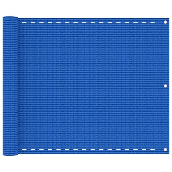 vidaXL Balkongskjerm bl&aring; 75x500 cm HDPE