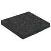 vidaXL Gummigranulat uteplasspad Svart 9 x 9 x 0,8 cm Gummi