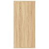 vidaXL Bokhylle/skjenk sonoma eik 66x30x98 cm sponplate