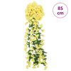 vidaXL Blomsterkranser for jul 3 stk gul 85 cm