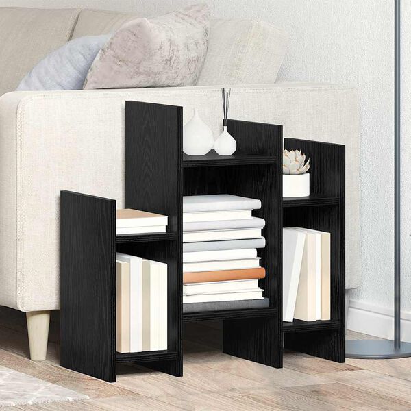 vidaXL Sideskap Svart Eik 60 x 26 x 60 cm Konstruert tre