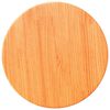 vidaXL Bordplate rund voksbrun &Oslash;30x2,5 cm heltre furu