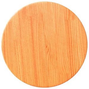 vidaXL Bordplate rund voksbrun &Oslash;30x2,5 cm heltre furu
