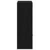 vidaXL Bokhylle/romdeler svart eik 60,5x30x90 cm konstruert tre