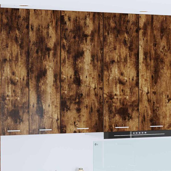 vidaXL Hengende skap med d&oslash;r R&oslash;kt eik 40 x 31 x 100 cm Konstruert tre