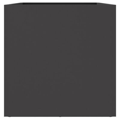 vidaXL Plantekasse svart 62x30x29 cm kaldvalset stål