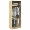 vidaXL Garderobe sonoma eik 80x50x200 cm konstruert tre