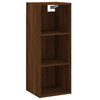 vidaXL Highboard brun eik 34,5x34x180 cm konstruert tre