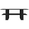 vidaXL Salongbord svart 110x55x42 cm konstruert tre
