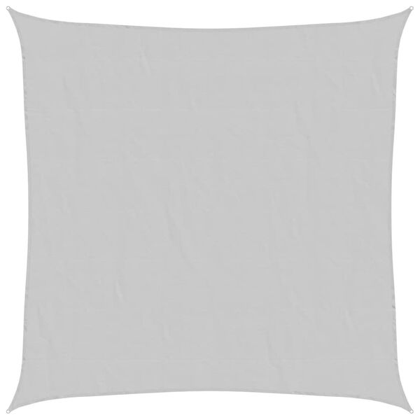 vidaXL Solseil lysegr&aring; 4,5x4,5 m 100% polyester oxford
