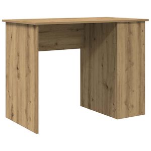vidaXL Skrivebord artisan eik 100x55x75 cm konstruert tre