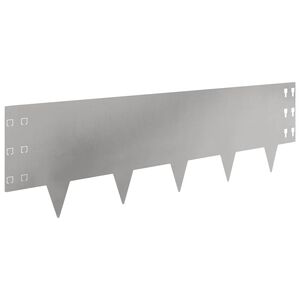 vidaXL Gjerdekant 20 stk. 100 x 30 cm St&aring;l S&oslash;lv