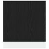 vidaXL Oppvaskmaskin panel "Lyon" svart eik 60x1,5x67 cm