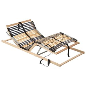 vidaXL Lamelbunn Brun 70 x 190 cm Massiv b&oslash;ketre
