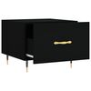 vidaXL Salongbord 2 stk svart 50x50x40 cm konstruert tre