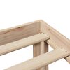 vidaXL Sengeramme med hodegavl 90x190 cm heltre furu