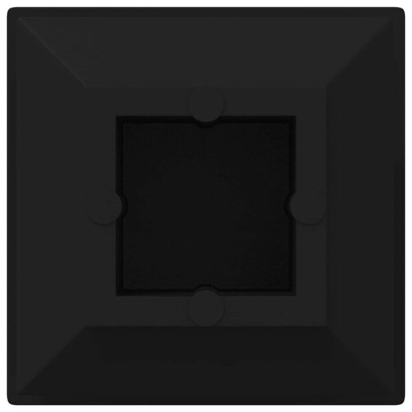 vidaXL Endelokk 12 pcs Svart 15 x 15 x 15 mm PP