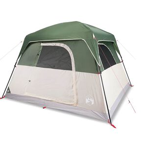 vidaXL Campingtelt 4 personer gr&oslash;nn vanntett