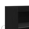 vidaXL LED sideboard Svart 60 x 37 x 100 cm Konstruert tre