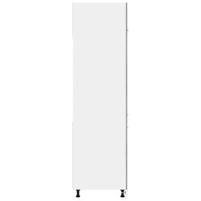 vidaXL Høyskap til kjøleskap grå sonoma 60x57x207 cm konstruert tre