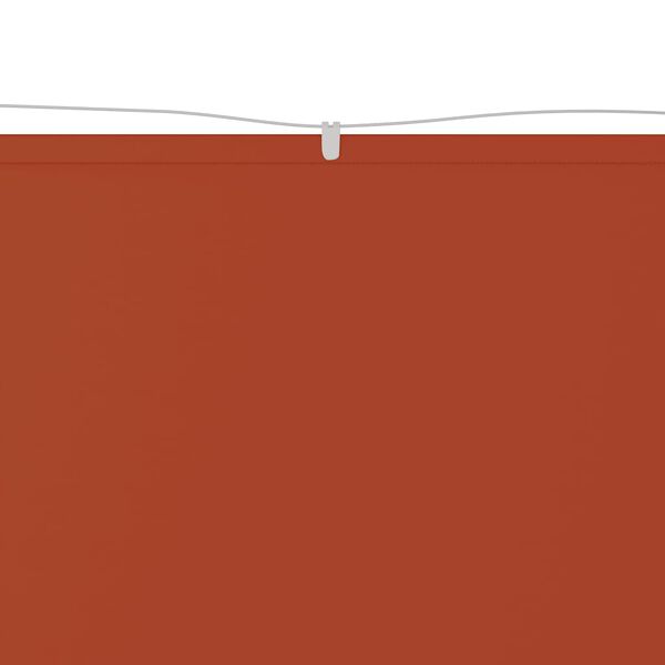 vidaXL Vertikal markise terrakotta 140x800 cm oxfordstoff