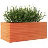 vidaXL Plantekasse voksbrun 110x60x46 cm heltre furu