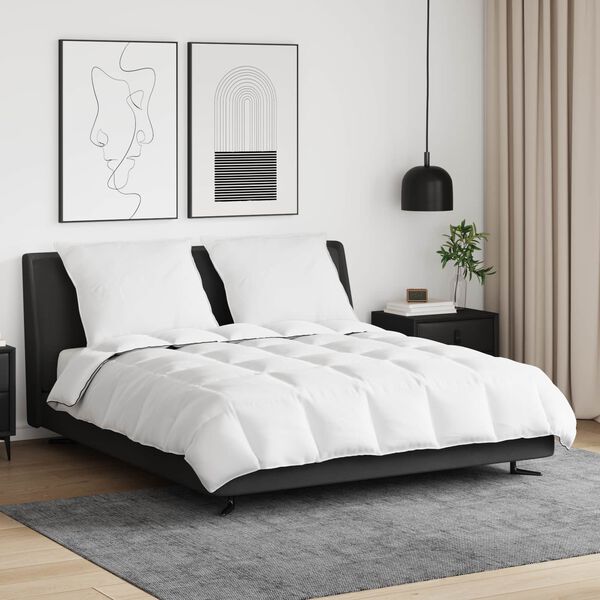 vidaXL Vinter Dynen med pute 3 pcs Hvit Dun Fj&aelig;r