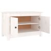 vidaXL Skoskap hvit 70x38x45,5 cm heltre furu