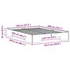 vidaXL Gulvbedramme med lagring Brun 120 x 200 cm Heltre furu