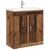 vidaXL Baderomsinnredningssett Gammelt tre 81 x 40 x 84,5 cm