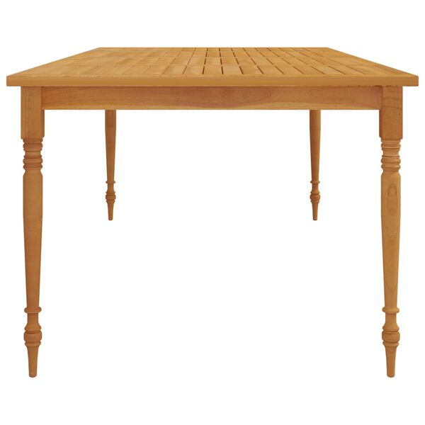 vidaXL Bataviabord 200x100x75 cm heltre teak