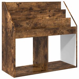 vidaXL Barneskrivebokhylle R&oslash;kt eik 72,5 x 29,5 x 69 cm Konstruert tre