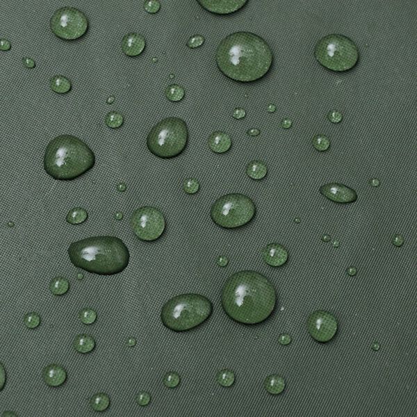 vidaXL Vanntett kraftig lang regnfrakk med hette grønn M