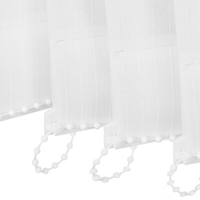vidaXL Vertikale persienner hvitt stoff 120x180 cm
