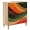 vidaXL Serviesskap BONN Sonoma 69 x 33 x 75 cm Konstruert tre