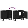 vidaXL Baderomsvaskeskap Svart Eik 65 x 33 x 60 cm Konstruert tre