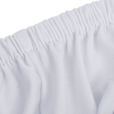 vidaXL 3-seters sofaovertrekk polyester hvit