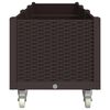 vidaXL Plantekasse med hjul brun 240x50x54 cm PP