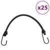 vidaXL Strikksnorer med refleksstrimler og kroker 25 stk 46 cm