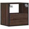 vidaXL Veggmonterte nattbord 2 stk brun eik 40x31x39,5 cm