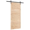 vidaXL Skyved&oslash;r 80 x 208 cm Heltre furu Naturlig